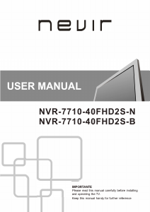 Manual de uso Nevir NVR-7710-40FHD2S-N Televisor de LED