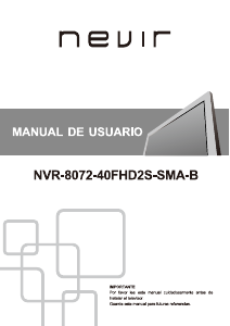 Manual de uso Nevir NVR-8072-40FHD2S-SMA-B Televisor de LED