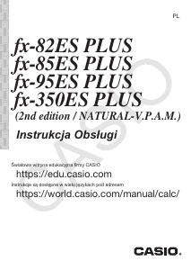 Instrukcja Casio FX-350ES PLUS Kalkulator