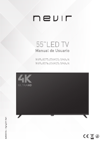 Manual de uso Nevir NVR-8076-554K2S-SMA-N Televisor de LED