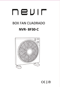 Manual Nevir NVR-BF30-C Fan