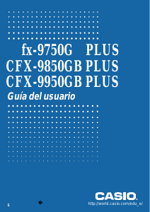 Manual de uso Casio FX-9750G Plus Calculadora gráfica