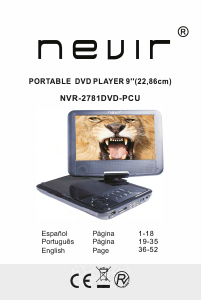 Manual Nevir NVR-2781DVD-PCU Leitor de DVD