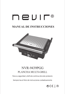 Manual de uso Nevir NVR-9439PCG Grill de contacto