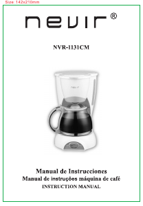 Manual de uso Nevir NVR-1131CM Máquina de café