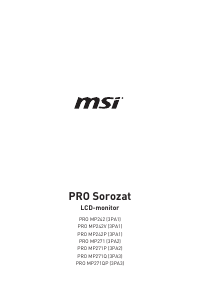 Használati útmutató MSI Pro MP242V LCD-monitor