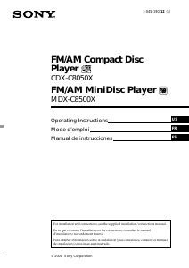 Manual Sony CDX-C8050X Car Radio