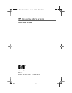 Manual de uso HP 50g Calculadora gráfica
