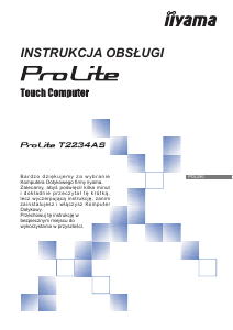 Instrukcja iiyama ProLite T2234AS Monitor LCD