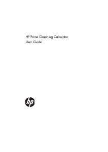Manual HP Prime Graphing Calculator