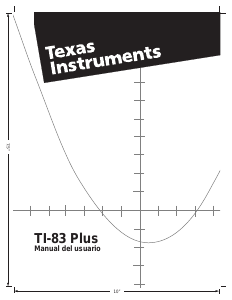 Manual de uso Texas Instruments TI-83 Plus Calculadora gráfica