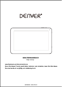 Bedienungsanleitung Denver TAD-10102 Tablet