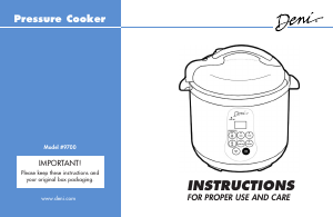 Manual Deni 9700 Pressure Cooker