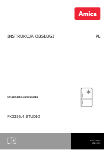 Instrukcja Amica FK3356.4 STUDIO Lodówko-zamrażarka