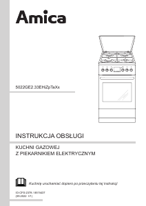 Instrukcja Amica 5022GE2.33EHiZpTaXx Kuchnia