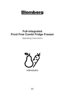 Manual Blomberg KNE4564EVI Fridge-Freezer