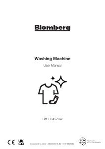 Manual Blomberg LWF1114520W Washing Machine