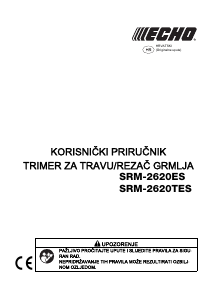 Priručnik Echo SRM-2620TES Trimer za travu