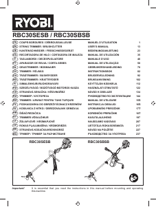 Használati útmutató Ryobi RBC30SBSB Fűkasza-bozótvágó