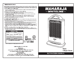 Handleiding Maharaja Whiteline Lava Happiness Kachel