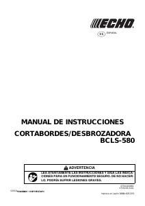 Manual de uso Echo BCLS-580 Desbrozador