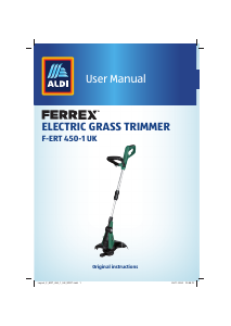 Manual Ferrex F-ERT 450-1 UK Grass Trimmer