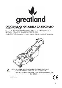 Priročnik Greatland TZ51SF-BS625EX Vrtna kosilnica