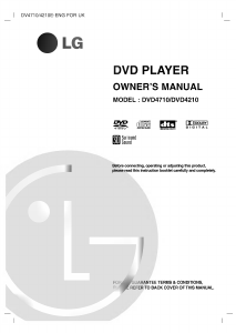 Manual LG DV4210E DVD Player