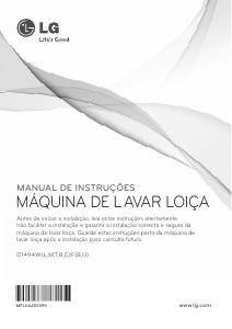 Manual LG D1494CF Máquina de lavar louça