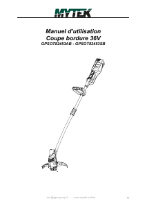 Mode d’emploi Mytek GPSOT82453AB Coupe-herbe