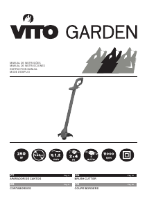 Manual Vito Garden VIAC250A Aparador de relva