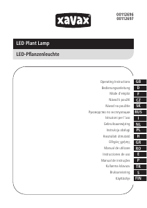 Bedienungsanleitung Xavax 00112696 Pflanzenlampe