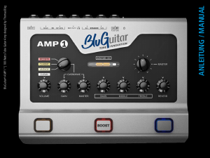 Bedienungsanleitung BluGuitar AMP 1 Gitarrenverstärker