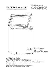 Manual Conservator VFX10UWA Freezer