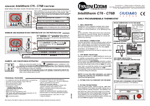 Manual Fantini Cosmi C76B Intellitherm Thermostat