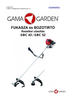 Használati útmutató GAMA Garden GBC 52 Fűkasza-bozótvágó