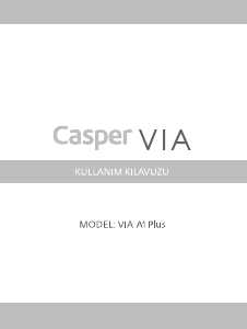 Kullanım kılavuzu Casper A1 Plus VIA Cep telefonu