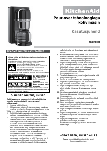 Kasutusjuhend KitchenAid 5KCM0802EER Kohvimasin