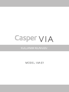 Kullanım kılavuzu Casper E1 VIA Cep telefonu