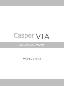 Kullanım kılavuzu Casper M2 VIA Cep telefonu