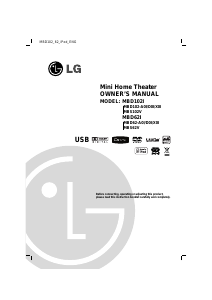 Manual LG MBD62-D0I Home Theater System