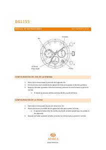 Manual de uso Marea 41155 Reloj de pulsera