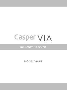 Kullanım kılavuzu Casper V3 VIA Cep telefonu