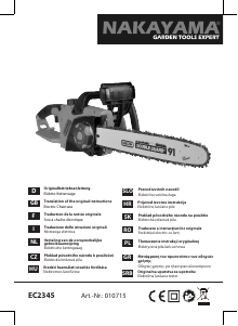 Manual Nakayama EC2345 Chainsaw