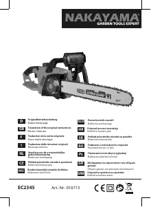 Handleiding Nakayama EC2345 Kettingzaag