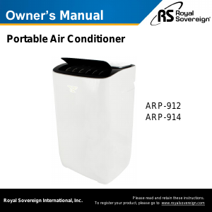Manual Royal Sovereign ARP-914 Air Conditioner