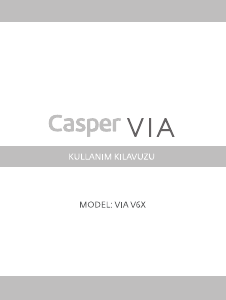 Kullanım kılavuzu Casper V6X VIA Cep telefonu