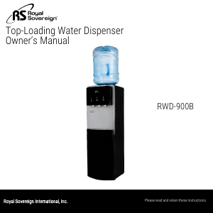 Handleiding Royal Sovereign RWD-900B Waterdispenser