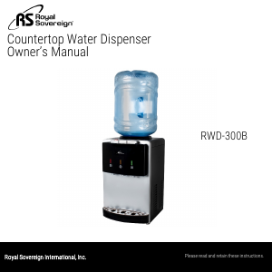 Handleiding Royal Sovereign RWD-300B Waterdispenser