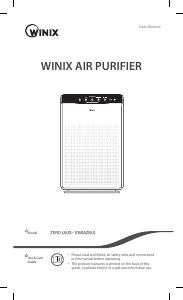 Manual Winix AUS-1050AZBU Air Purifier